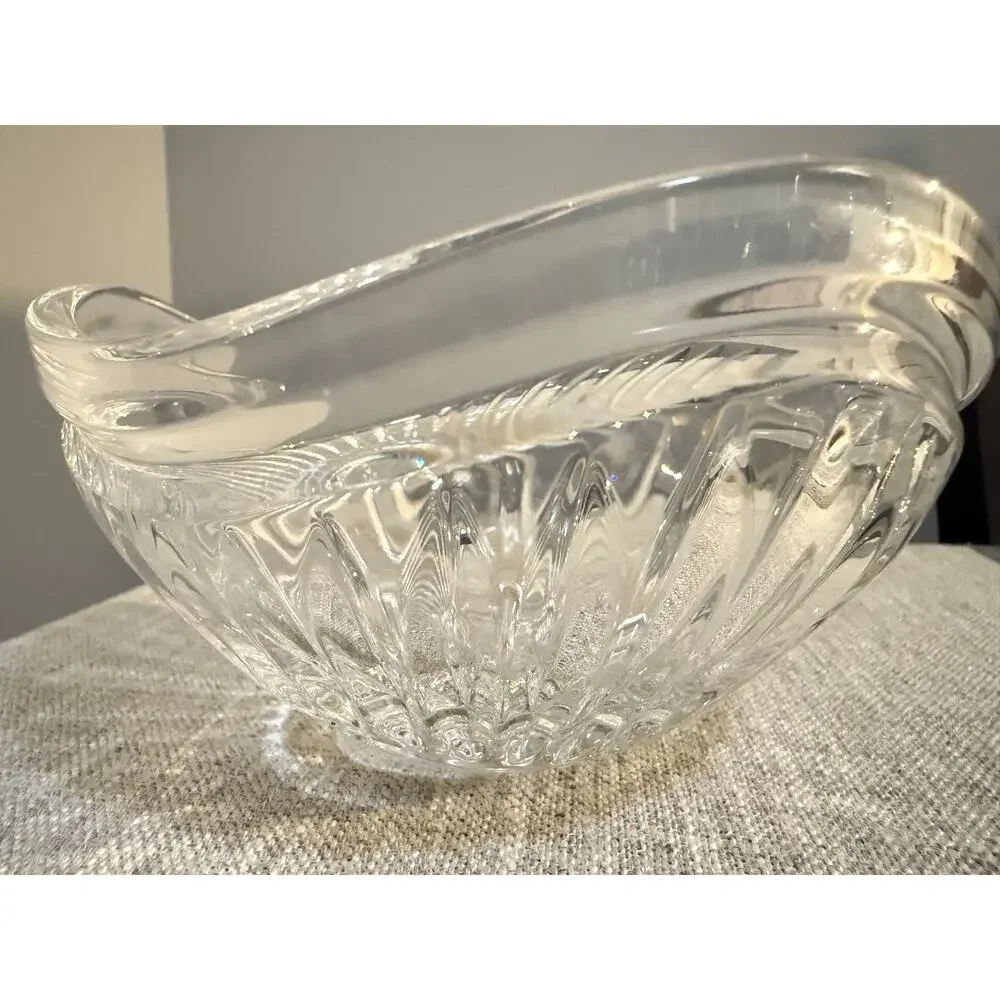 🍬 Mikasa Cimarron Crystal Candy Dish – Polish Cut Lines – Germany